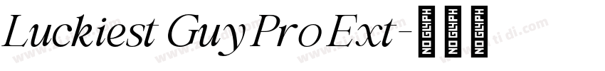 Luckiest Guy Pro Ext字体转换